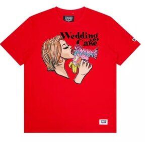 3XL Wedding Cake Men's Fantasy Girl Tee - Red
